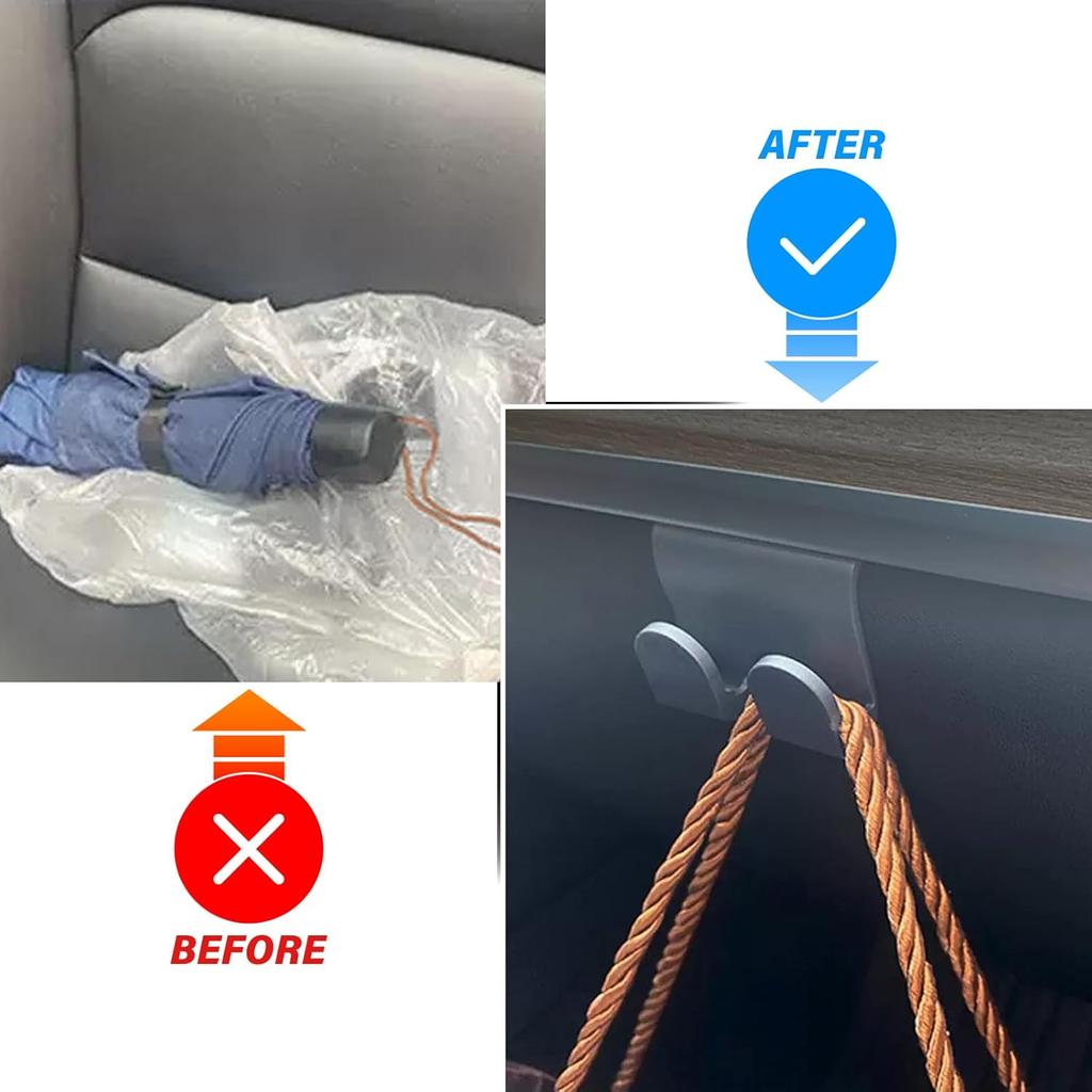 Glove Box Hooks for Tesla Model Y Model 3 2025 2026 Accessories Car Purse Hook Organizer Bag Holder 2PCS Storage Hanger Clip