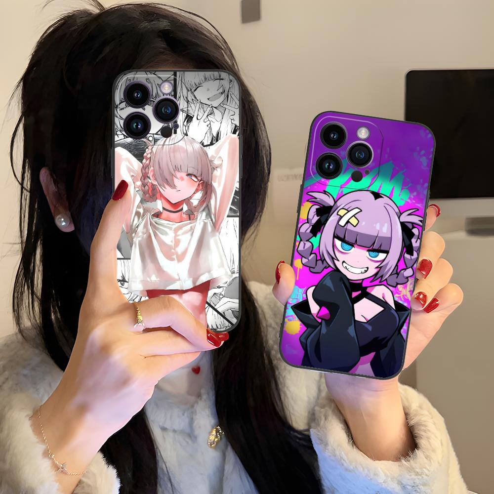 Nazuna Nanakusa Phone Case for iPhone 16 15 14 13 12 11 X XR XS 8 7 Pro Max Plus Mini Black Cover Smartphone Cellphones