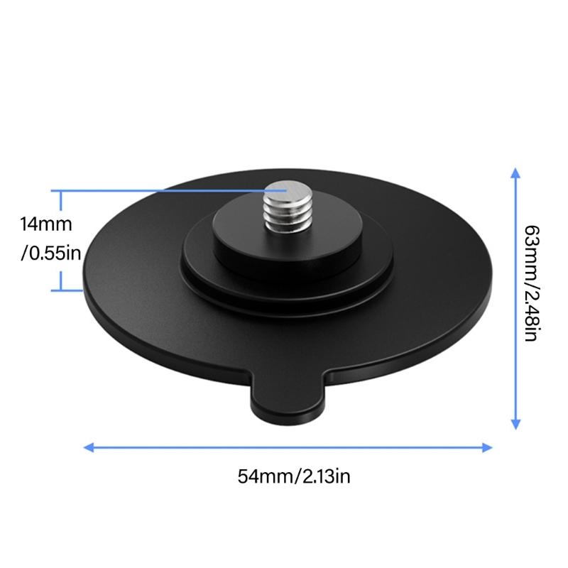 Сверхпрочное присосочное крепление для экшн-камеры из алюминиевого сплава, винт 1/4 дюйма, надежная клейкая основа для устойчивости на различных поверхностях