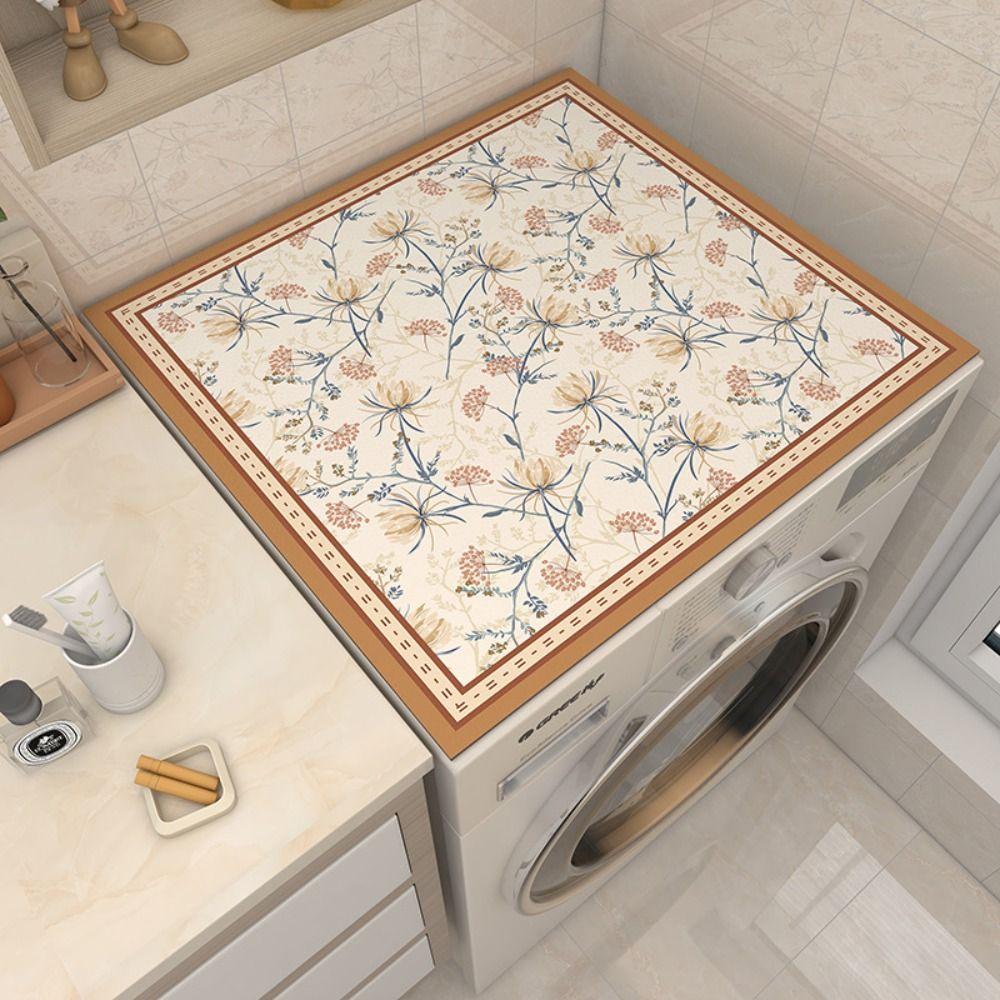 Absorbent Fridge Top Mat Printed Table Pad Microwave Oven Protecor Floor Mat Home