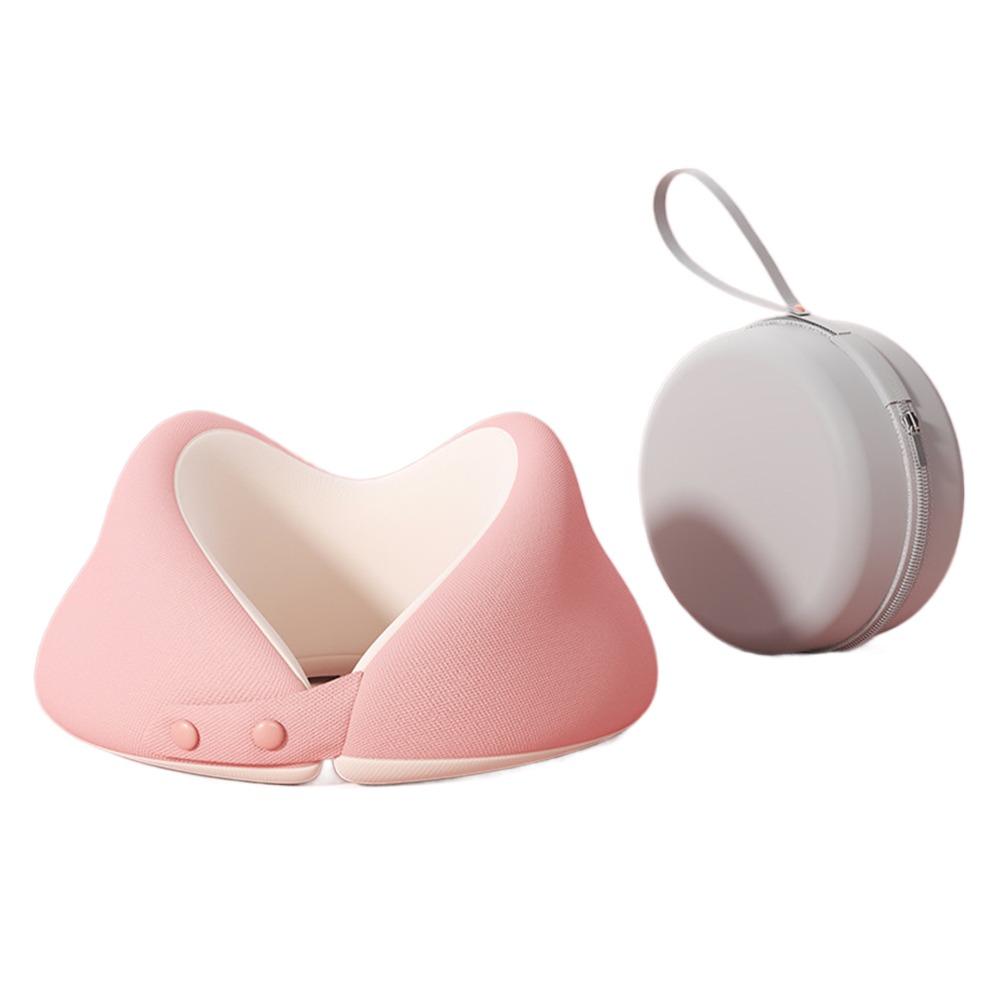 Slow Rebound U-Shaped Neck Pillow Machine-Washable Cover Portable Design Travel Neck Pillow With EVA case Soft Material