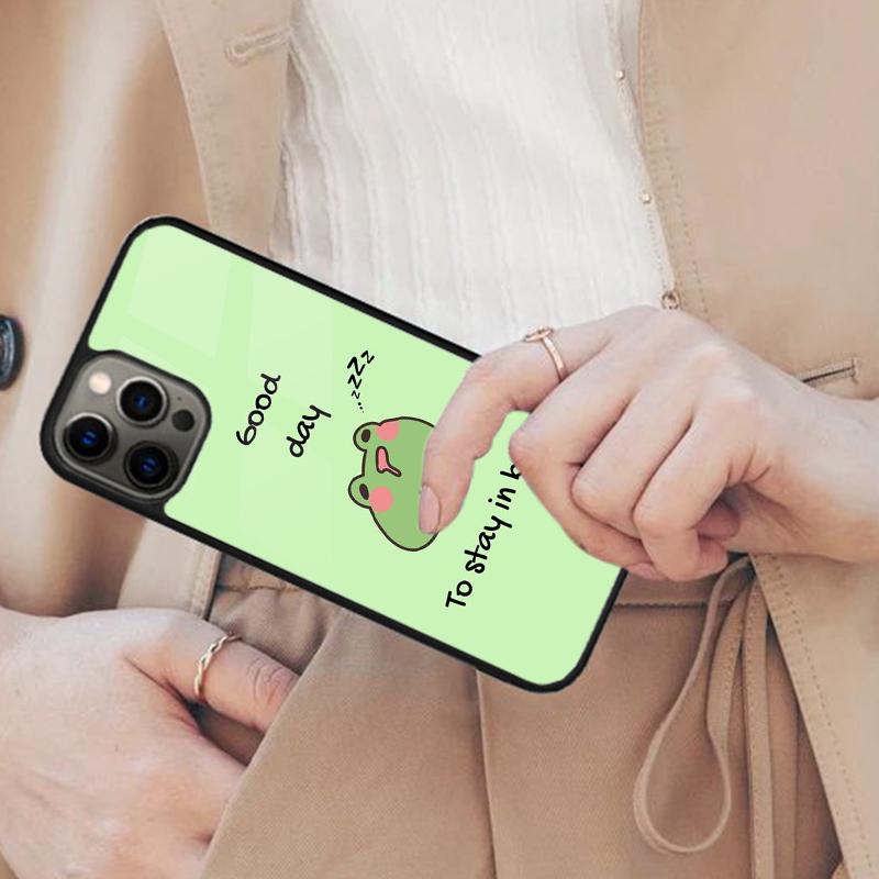 Милый Кавайный Чехол-Лягушка с Магнитом для Телефона APPLE iPhone 17 Air 16 14 13 12 Pro Max 15 Plus Беспроводная Зарядка С Чехлом MagSafe