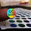 10 мм Серебристые Светоотражающие Водонепроницаемые Самоклеящиеся Наклейки Контроля Качества, Сертификат Соответствия, 800 Штук