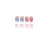 New Short Square Wearing Nail Glitter, Colorful Ribbon Polka Dot Macaron Contrasting Fake Nail Piece
