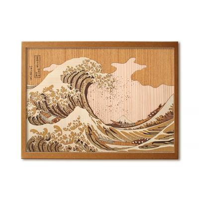 KINOWA [Под волной Канагавы] Набор для ксилографии, Оригинальная ручная работа Укиё-э, Тридцать шесть видов горы Фудзи Хокусая, Сделано в Японии