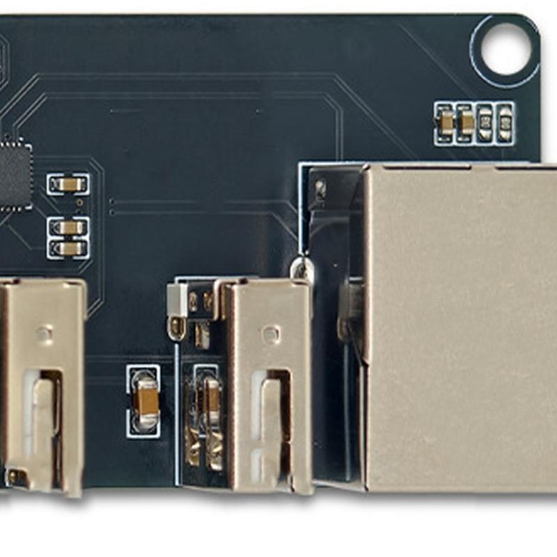 CH339F 4-портовый металлический USB Ethernet-хаб-адаптер 4-портовый USB 2.0 модуль расширения для офиса и дома