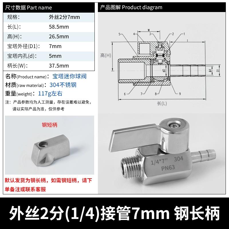 Stainless Steel Mini Ball Valve