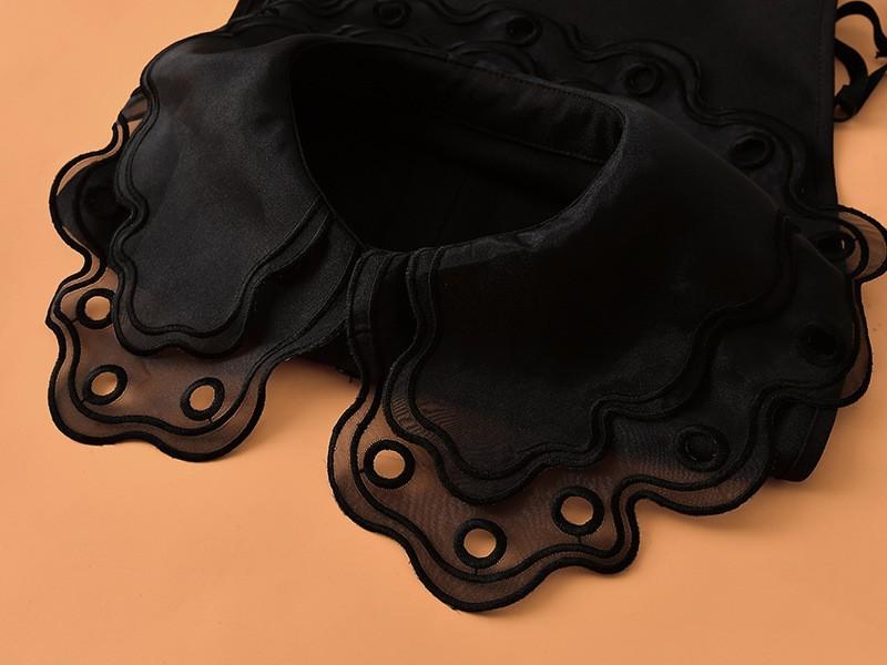 Men's Shirts Fake Collar Fake Cuff Sets Business Wear Detachable Collars+Fake Sleeve Womens False Collar Decorative