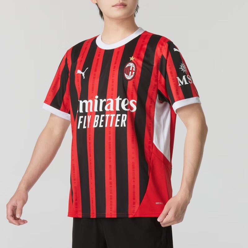 PUMA AC Milan 24/25 Home Jersey 'Red Black' Men's 774979-01