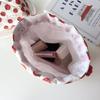Новые косметички на завязках Милый рисунок с помидорами Клетчатые сумки для хранения Креативные пэчворк Мягкие маленькие сумки Стильные простые женские сумки