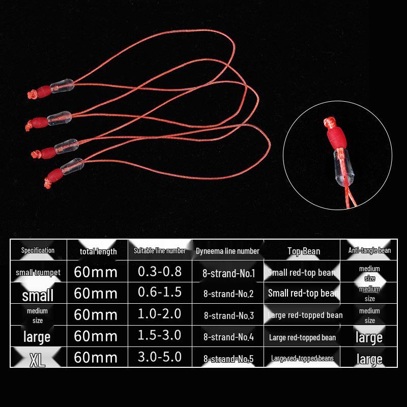 Набор усиленных коннекторов основной лески Dyneema с аксессуарами для узла на кончике удилища