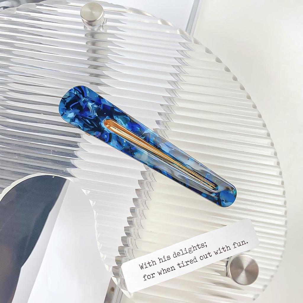 Корейская ацетатная заколка для челки в форме капли воды — простая, универсальная, боковая заколка