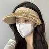 Дизайнерские соломенные шляпы с кисточками Летняя шляпа от солнца Модная шляпа от солнца с пустой макушкой для женщин