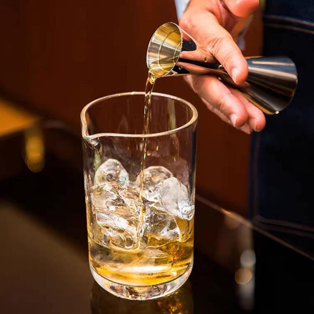 Мерный стакан WOMLEX, 3045 мл, Градуированный, Мерка для коктейлей, Джиггер, Мерный стакан для виски, коктейлей, Двусторонний, Цельный из нержавеющей стали