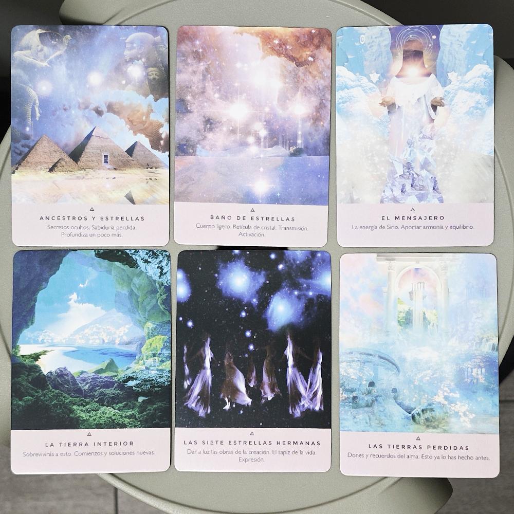 Колода Оракулов Звездного Семени на испанском языке 10,4*7,3 см 53 шт. Карты Оракула
