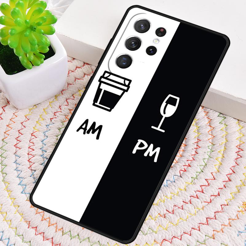 Coffee Wine Cup Phone Case for Samsung Galaxy note 10 pro S26 Ultra S23 S24 FE S25 S21 S22 PLUS shockproof Cove