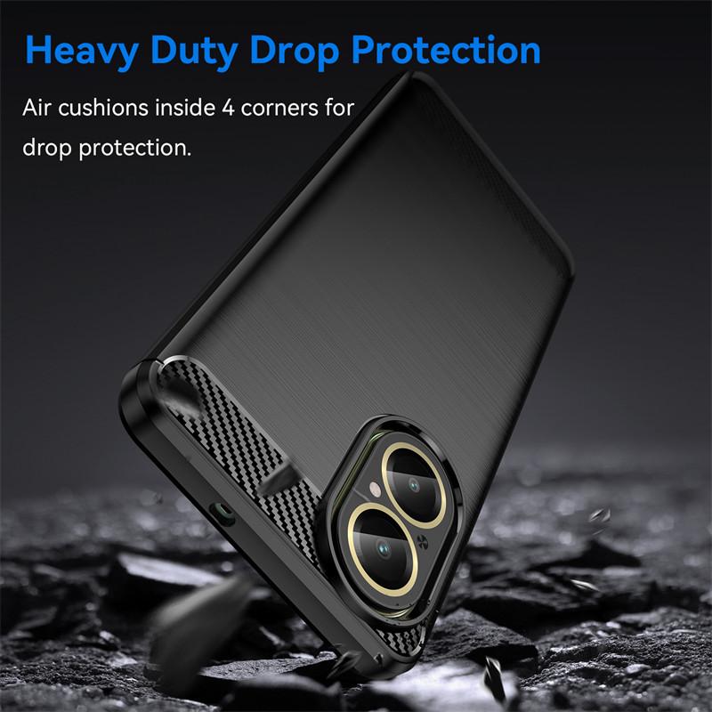 For Realme C67 4G Case Realme C67 4G Shockproof Original TPU Luxury Brushed Rubber Protective Phone Back Cover Realme C67 4G