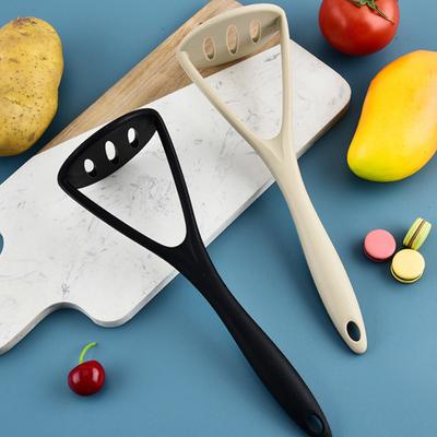 Силиконовая толкушка для картофеля, эргономичная ручка, термостойкая, легко моется, кухонный инструмент для картофеля, авокадо, тыквы, красочная толкушка для фруктов и овощей