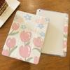 For iPad Air 4/5th 10.9 Inch 2021 Pro 11 Pro12.9 2021 iPad 10.2(Gen 9/8/7 /Mini 6/Pro 11/Pro 12.9 Magnetic Smart Flip Case Cover Tulip In Oil Painting