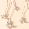 1 Pair Drop Earrings Butterflies Rhinestones Jewelry Sparkling Temperament Dangle Earrings for Banquet