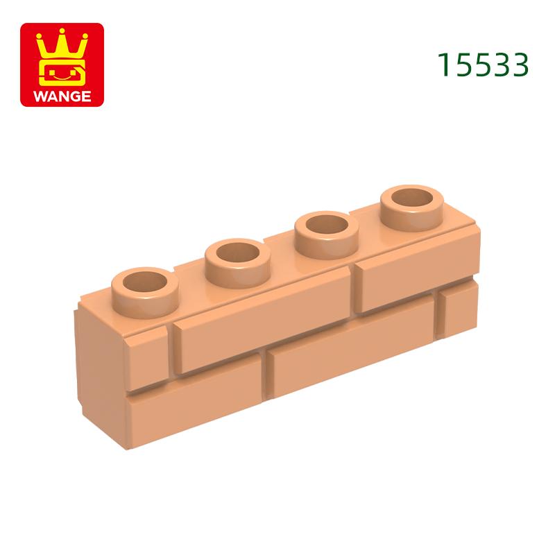 Нетоксичный 70 шт./лот 15533 Толстые 1x4 Стеновые Строительные Блоки Moc Diy Строительные Аксессуары Совместимый с Кирпичами Детские Игрушки Подарочная Коробка