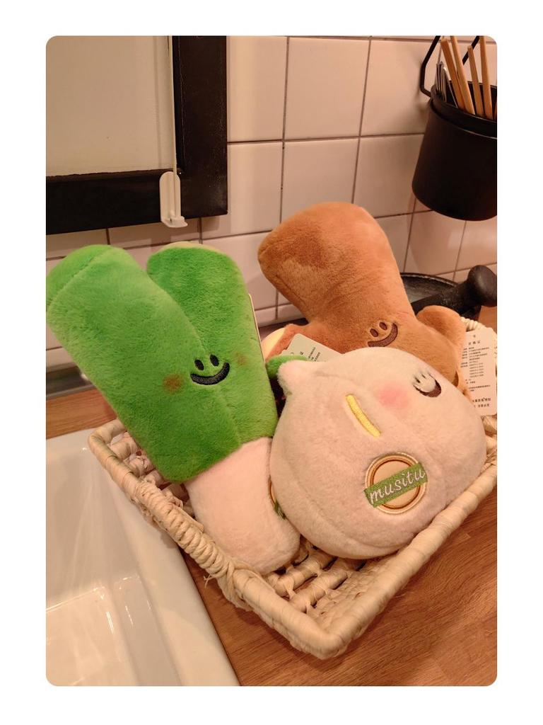 Забавная плюшевая кукла в виде чеснока, зеленого лука и имбиря - Милый подарок для невесты для бросания на свадьбе