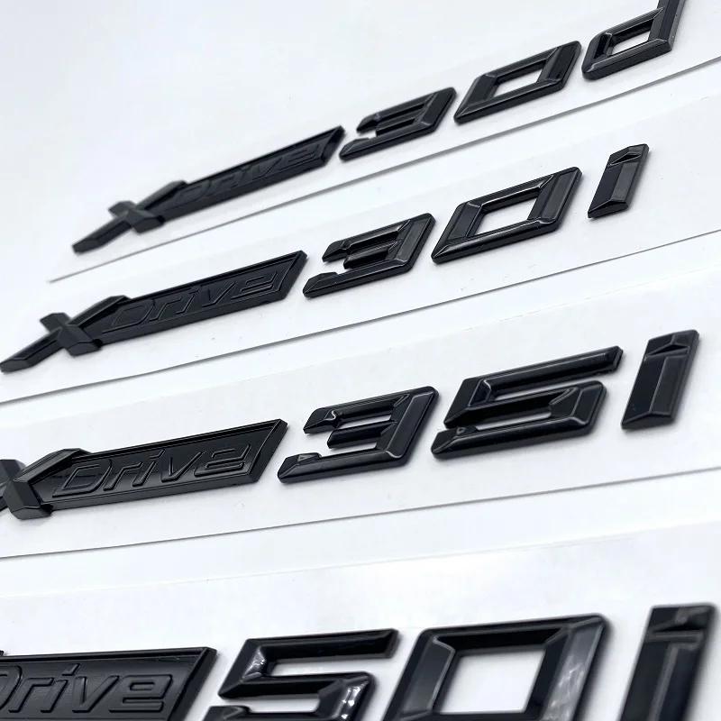 3D AB Черный Серебристый Надписи XDrive30i XDrive35i XDrive40i XDrive48i XDrive50i XDrive30d Для BMW X5 Автомобиль Задний Багажник Эмблема Наклейка yk2