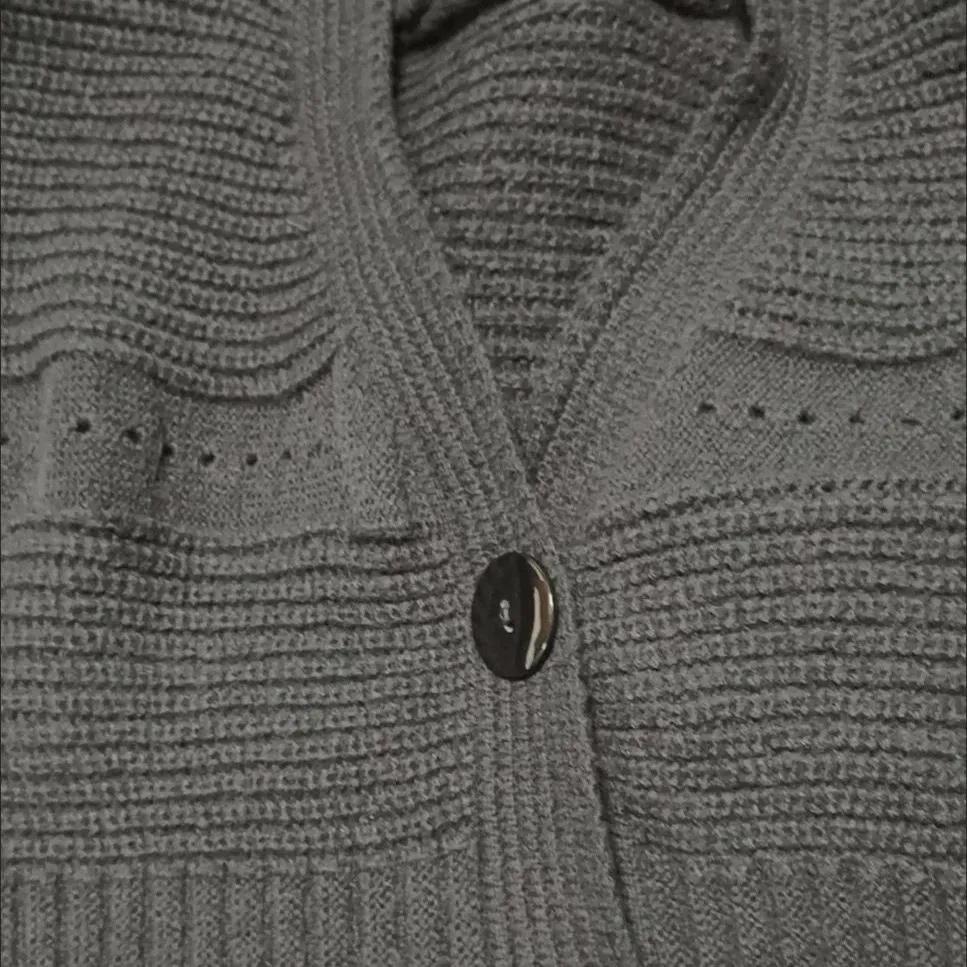 Женский осенне-зимний короткий вязаный кардиган высокого класса с V-образным вырезом и рукавами-фонариками, свитер-пальто, женский топ