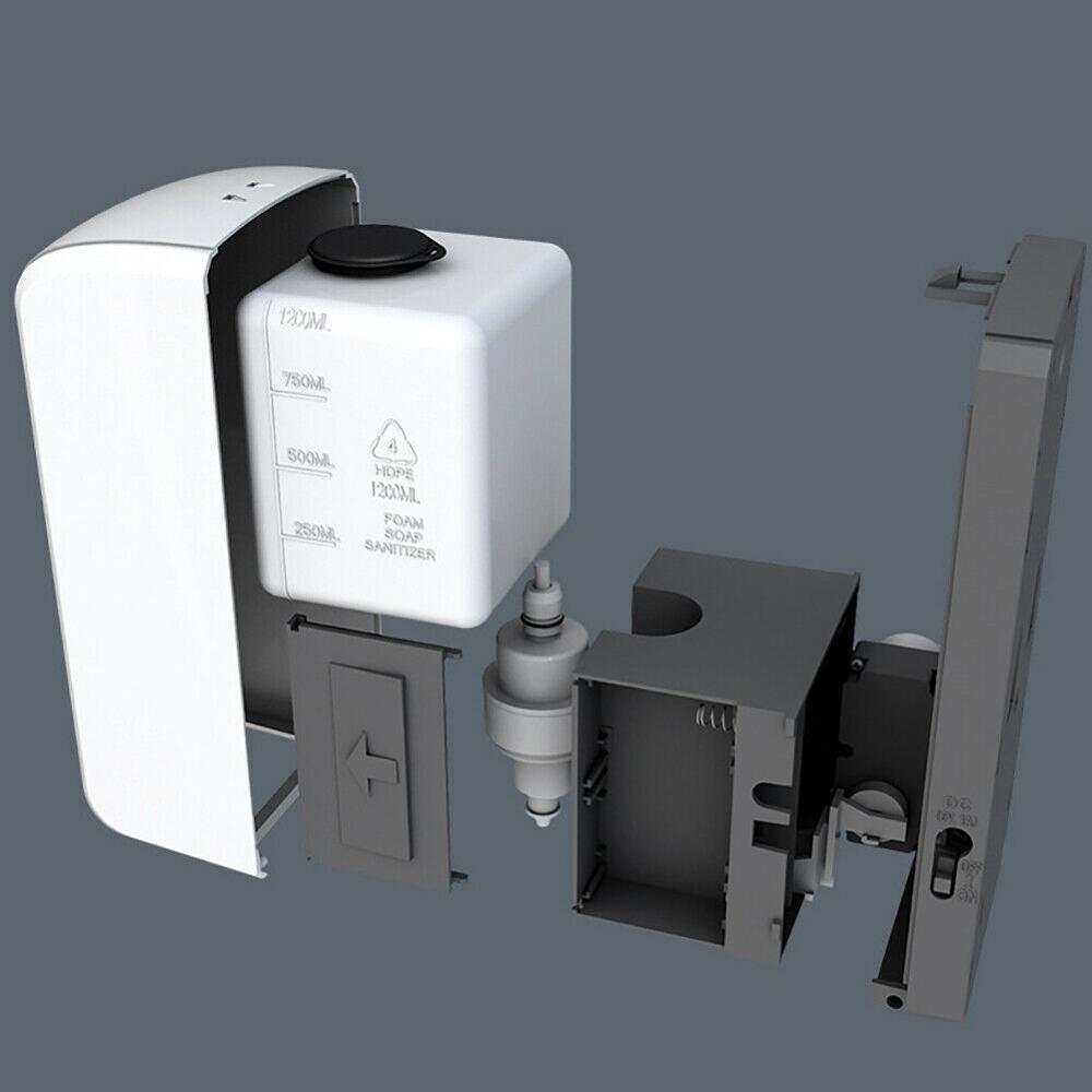 Настенный автоматический дозатор мыла с ИК-датчиком, 1000 мл, бесконтактный насос для лосьона, бесконтактный жидкостный дозатор для дома, кухни, ванной комнаты