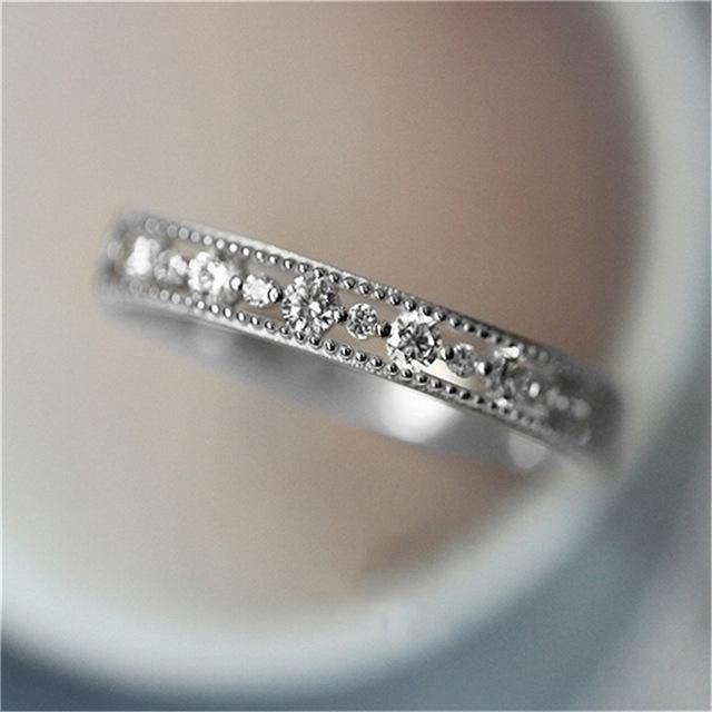 ZHOUYANG Cubic Zirconia Ring For Women Simple Cute Bijou Party Light Gold Color Finger Thin Rings Fashion Jewelry Gift KCR112