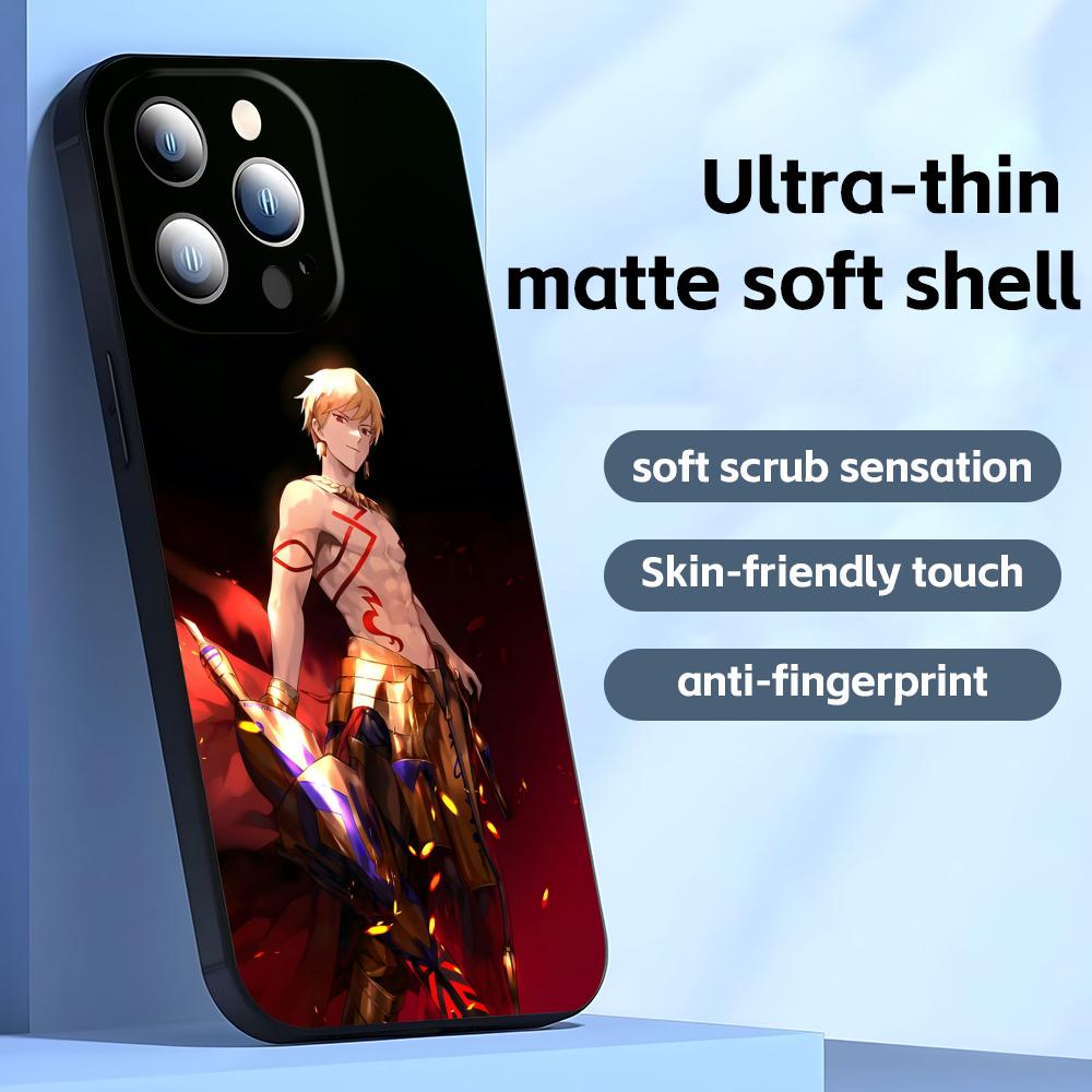 Чехол для телефона Fate strange Fake для iPhone17 16 16e 15 14 13 12 11 Plus Mini Pro Max Мягкий черный Ударопрочный чехол