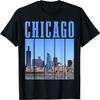 Винтажная футболка Chicago Illinois Pride Чикаго Скайлайн