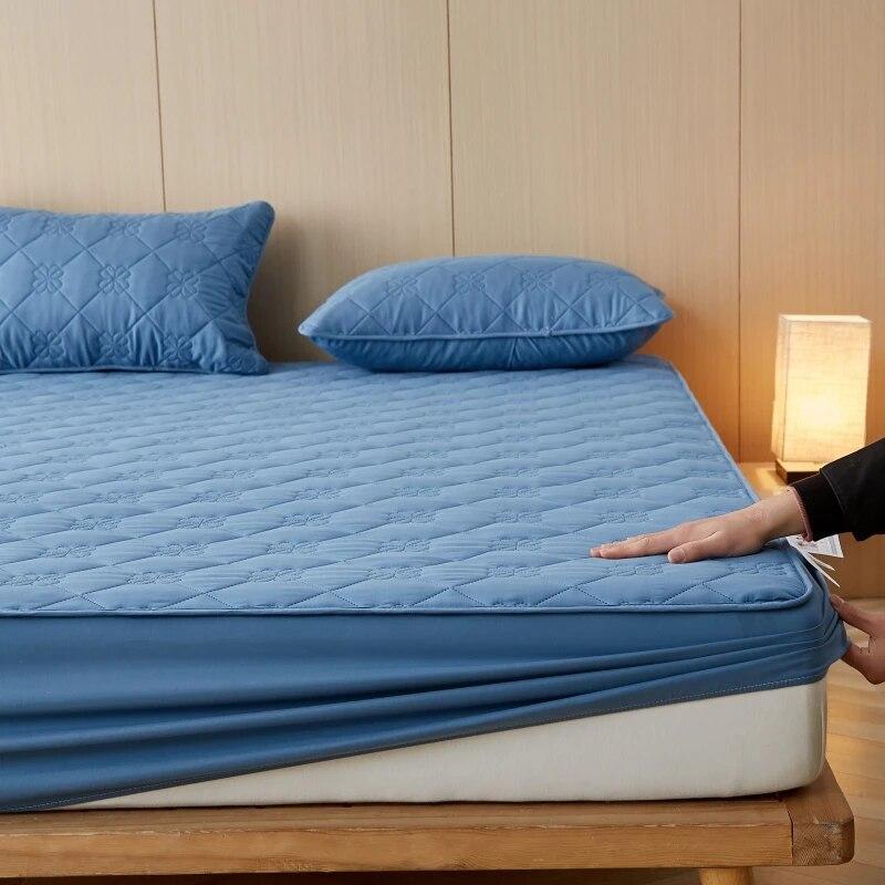Водонепроницаемый простынь, стеганый матрас Protcetor, дышащий однотонный наматрасник и покрывало 140*200 160*200