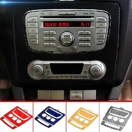 3D карбоновая наклейка Декоративная накладка на центральную консоль для Ford focus mk2 2009-2016 Автоаксессуары