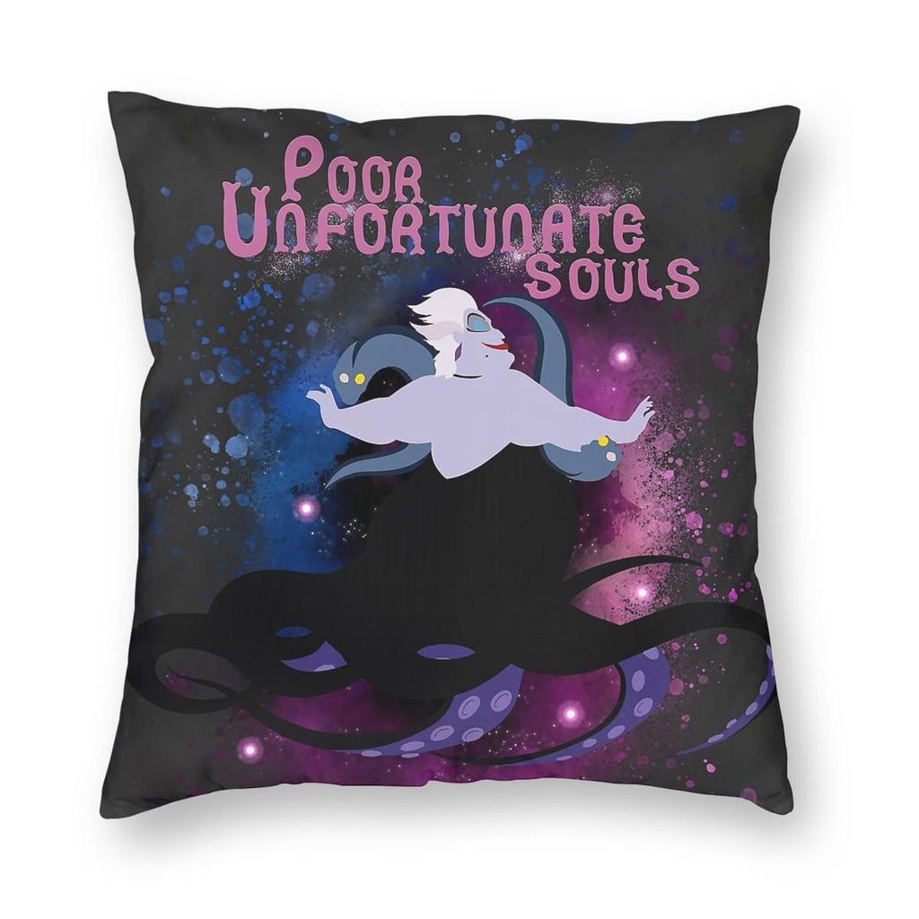 Ursula Poor Unfortunate Souls Square Pillowcase Polyester Linen Velvet Printed Zip Decorative Room Cushion Cover x