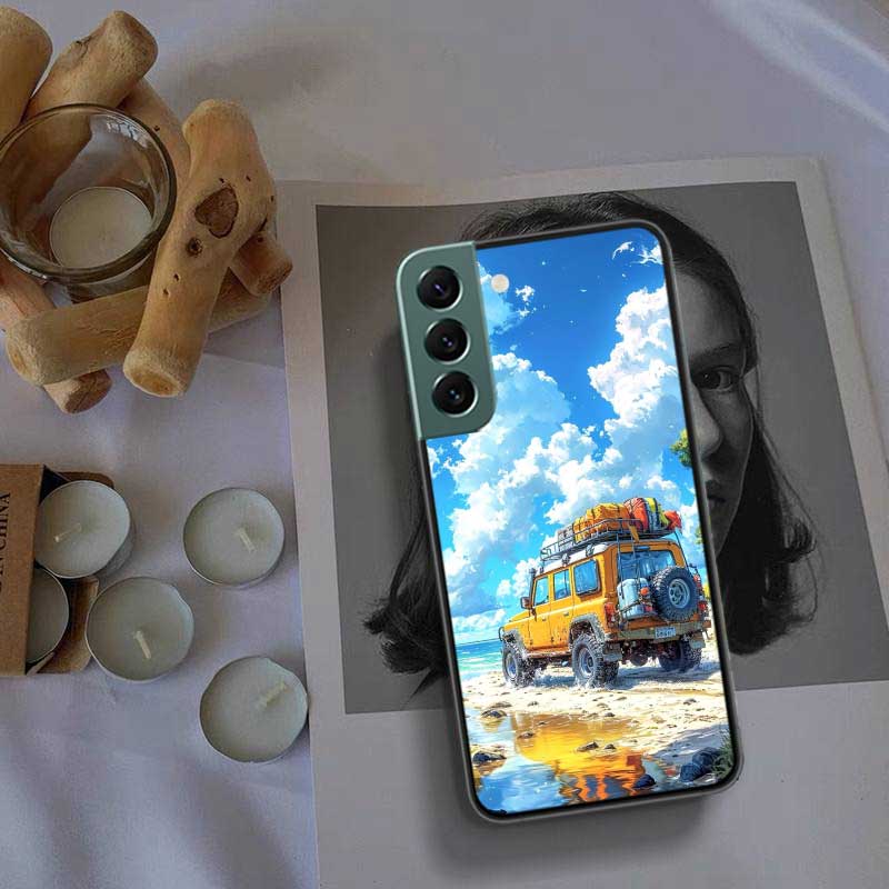 Off Road Vehicle Tourism Scenery Phone Case For Samsung Galaxy S22 S25 Ultra S21 S10 Plus S26 Edge S20 S23 S24 FE Cover Sili