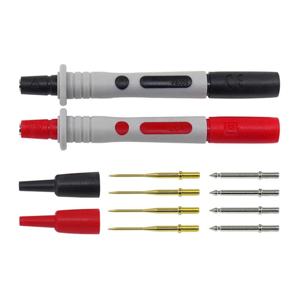 P8003 Multimeter Probes with Replaceable Gold Needles for Precise Electrical Testing Including Voltage and Current