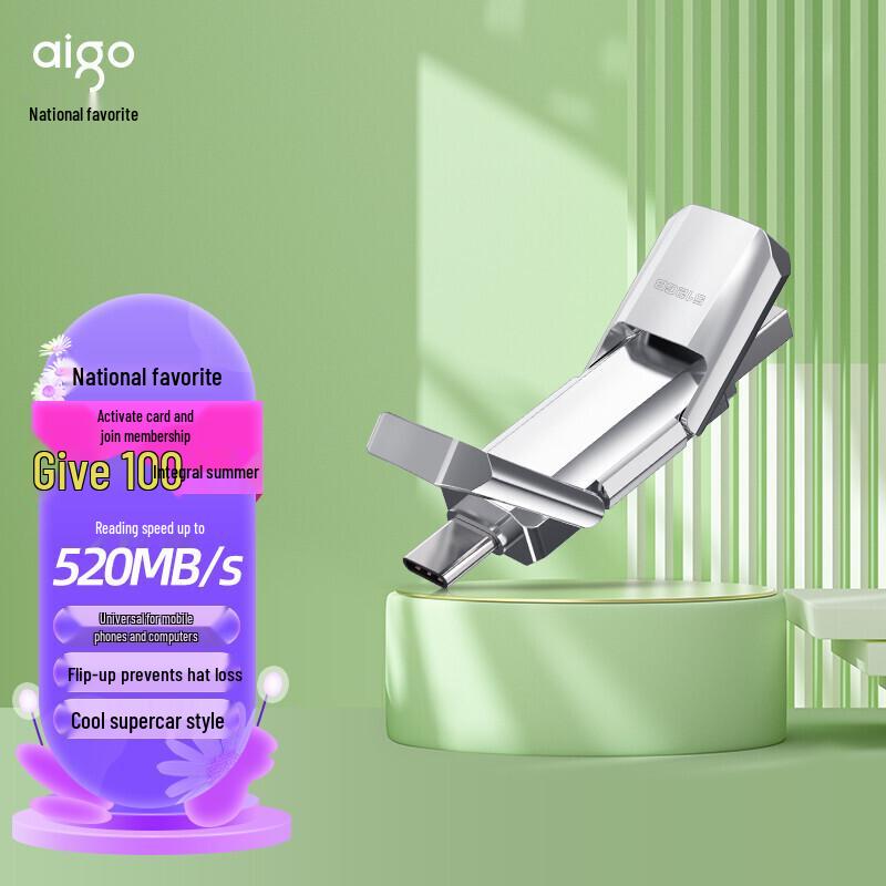 Высокоскоростной металлический USB 3.1 SSD-флеш-накопитель Aigo