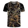 Мужская футболка Nezha Wukong Pattern 3D Print Tops Tees Летняя мода Женская уличная одежда Oversize унисекс футболка Мужская одежда