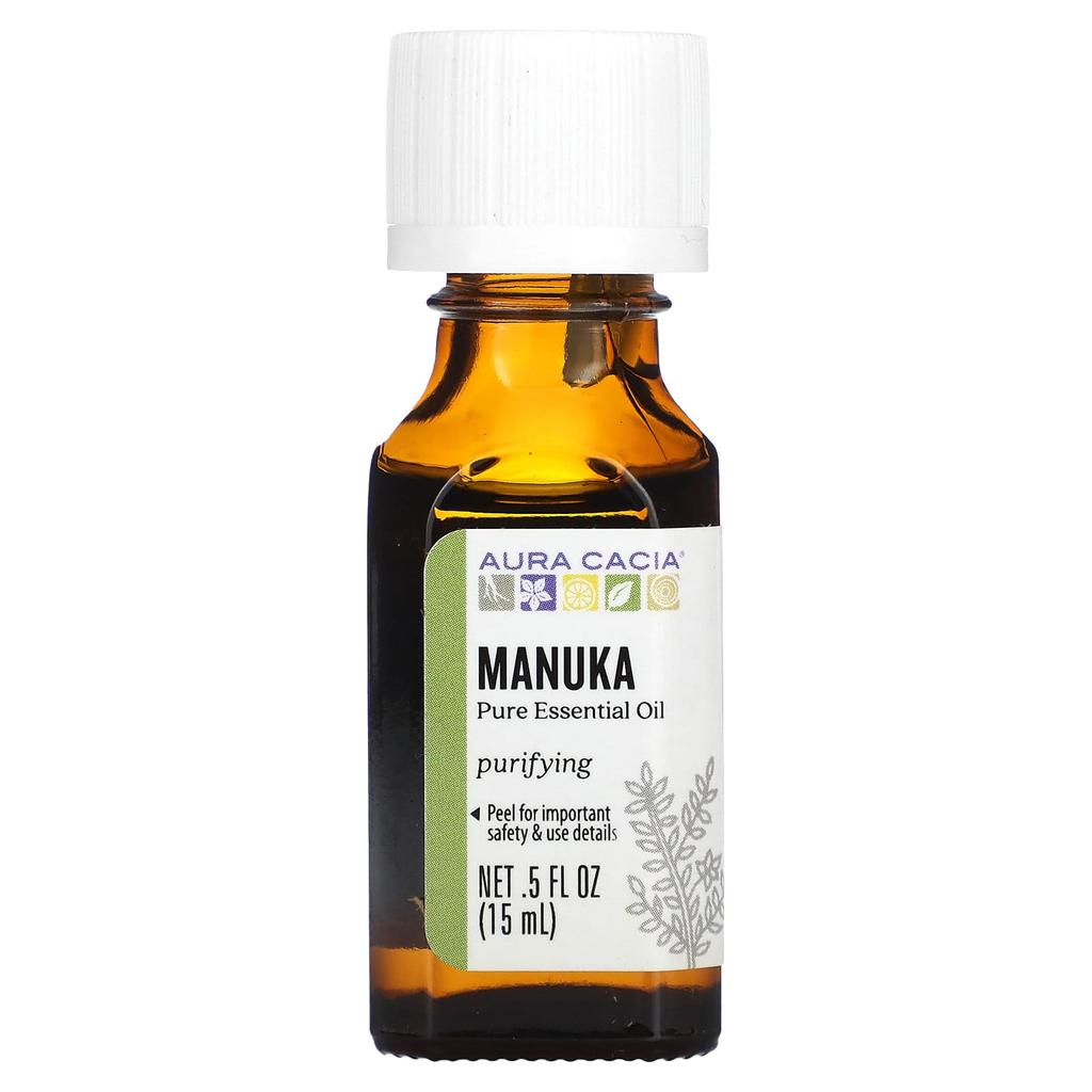 Aura Cacia Pure Essential Oil, Manuka, 0.5 Fl Oz (15 Ml)