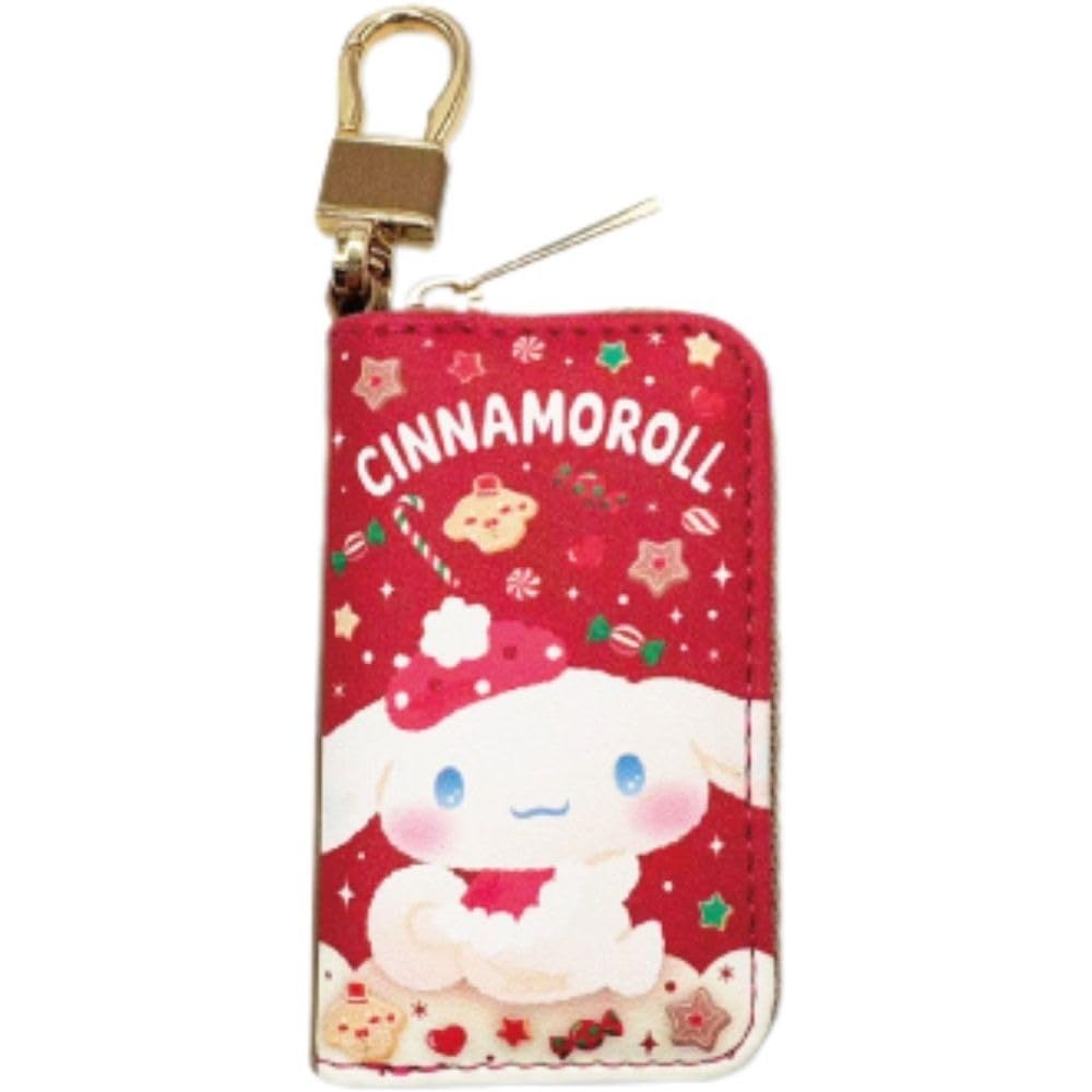 Кейс для смарт-ключа Hatayama Shoji Sanrio, зимний кейс с персонажем, для автомобильного ключа, хранение IC-карты, милый Cinnamoroll, В9 x Ш x Г2 см, прибл.. В5.5