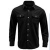 Men S Corduroy Workwear Long Sleeve Shirt Casual Outerwear