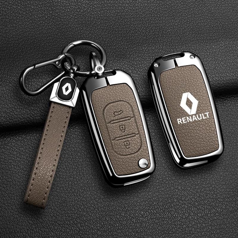 2026 Hot For Renault Interior Stickers Zinc Alloy Car Key Case Cover Shell For Renault Scenic Clio Laguna 2 3 4 5 Kangoo Fluence