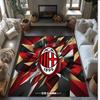 Фланелевый ковер с принтом AC Milan, нескользящий, мягкий, из полиэстера, для пола, декоративный коврик для спальни, гостиной, дивана, игровой комнаты, домашний декор