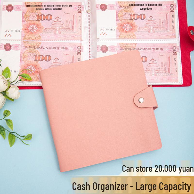 Soft Leather Money Clip & Savings Album