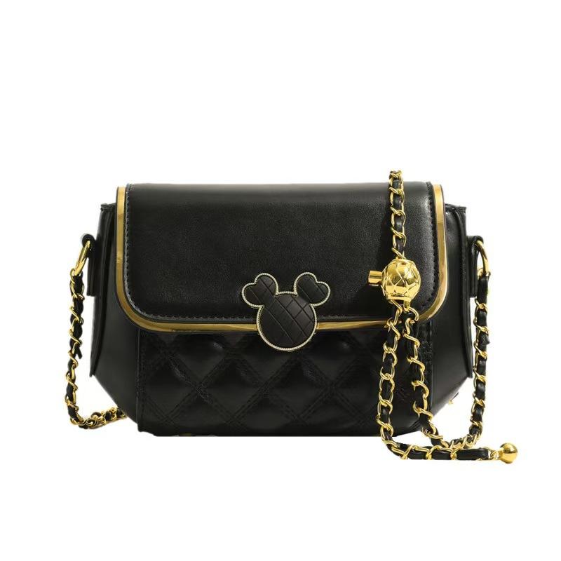 Основная сумка Push Tide Simple Women Shoulder Crossbody Foreign Style Chain Rhombus Small Square Bag