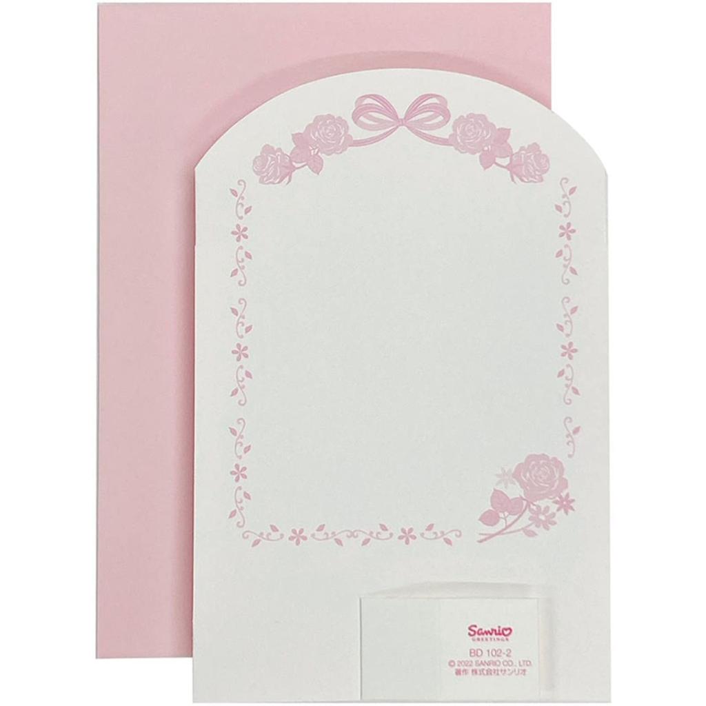 Открытка-корабль с розой на день рождения Sanrio, лазерная резка, заграничная, BD102-2831549