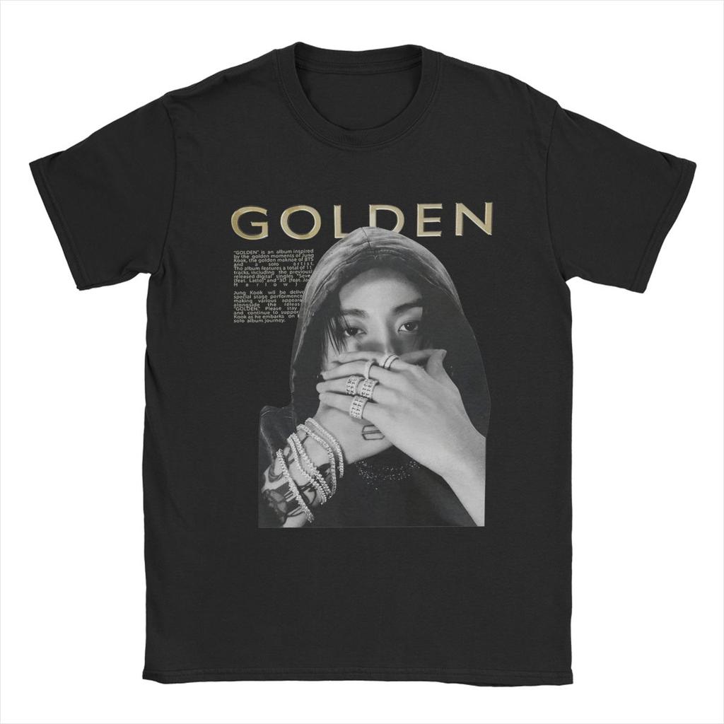 J-Jungkooked T-Shirts Men Vintage 100% Cotton Tee Shirt Round Neck Short Sleeve T Shirt Birthday Present Clothing