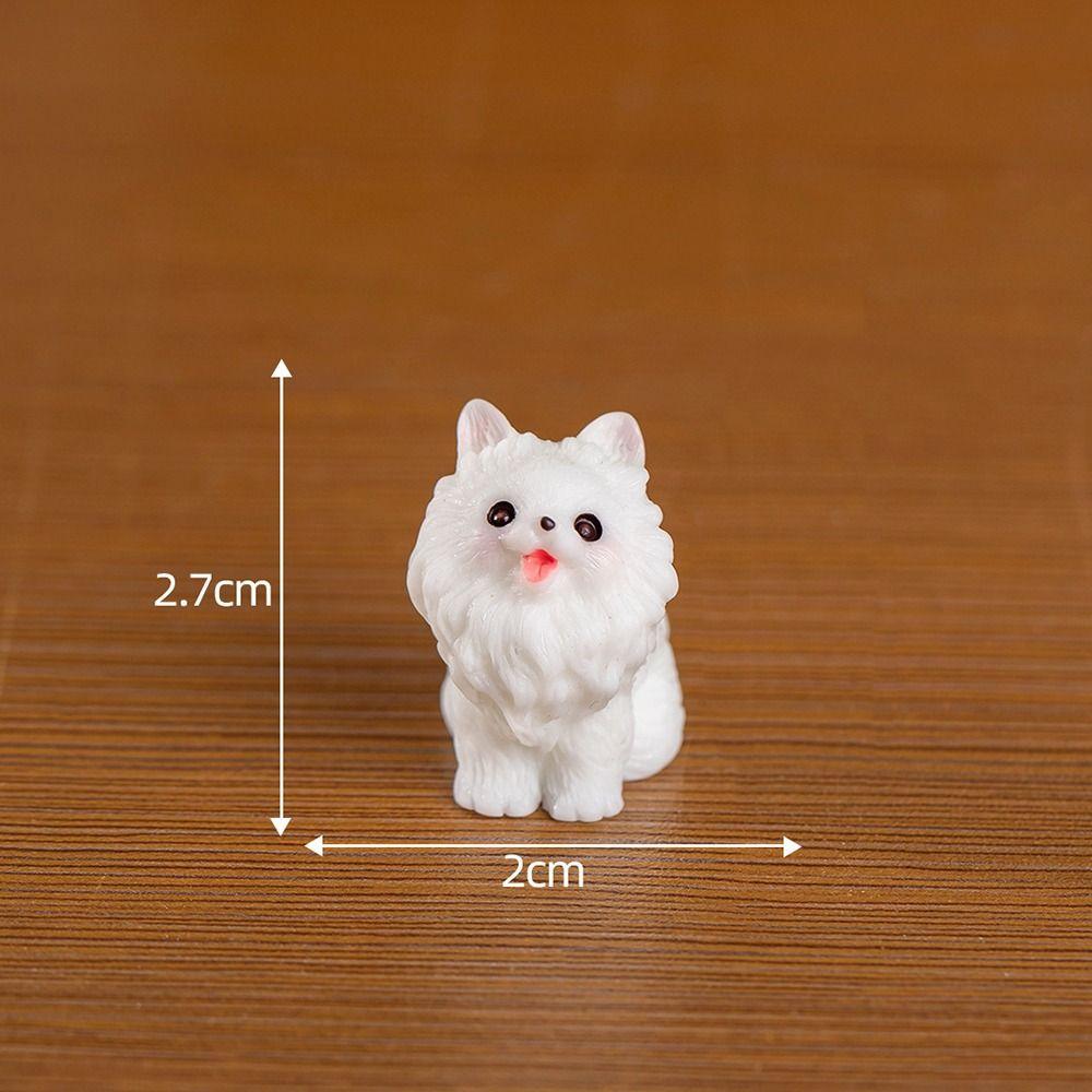 High Quality Handcrafted Kitten Figurine Wooden Miniature Cat Ornaments Carving Cat Event Souvenirs