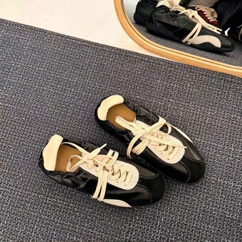 7cm inner height increase German training shoes women's new retro color matching Forrest Gump shoes small soft-soled casual sports shoes